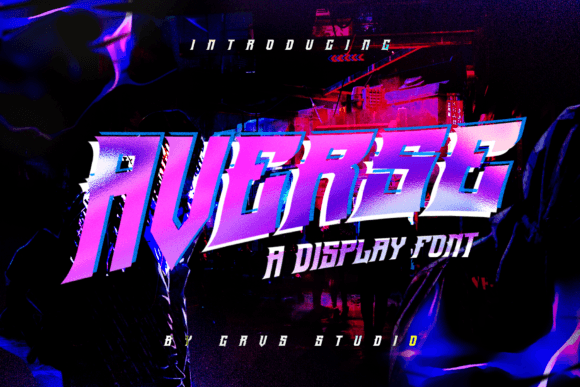 Averse Font for Creative Projects