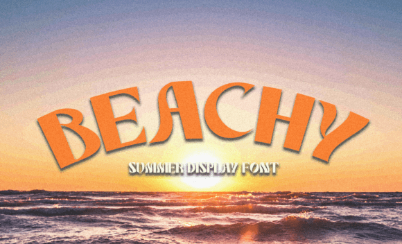Beachy Font for Creative Makers