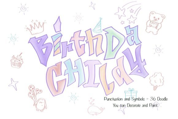 Birthday Child Font Review