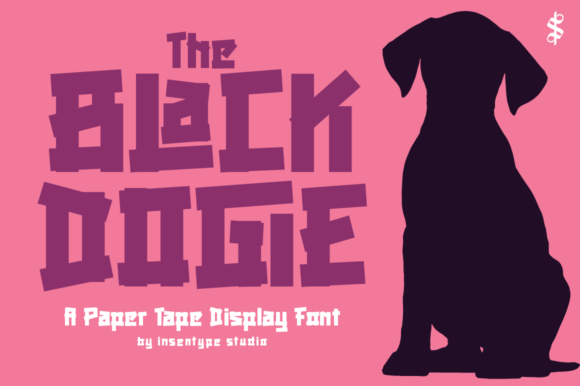 Black Dogie Font for Creative Makers