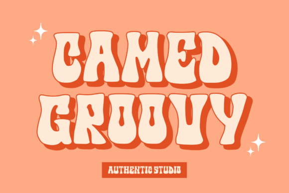 Camed Groovy Font for Creative Makers and Product Designers