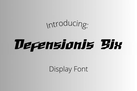 Defensionis Six Font