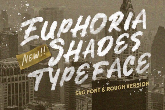 Euphoria Shades Font for Creative Makers