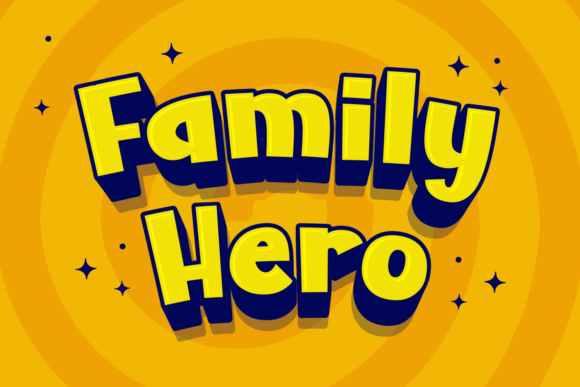 Family Hero Font for Creative Makers