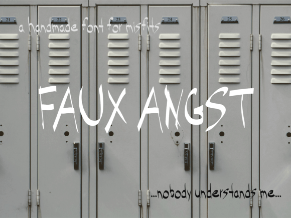 Faux Angst Font Review