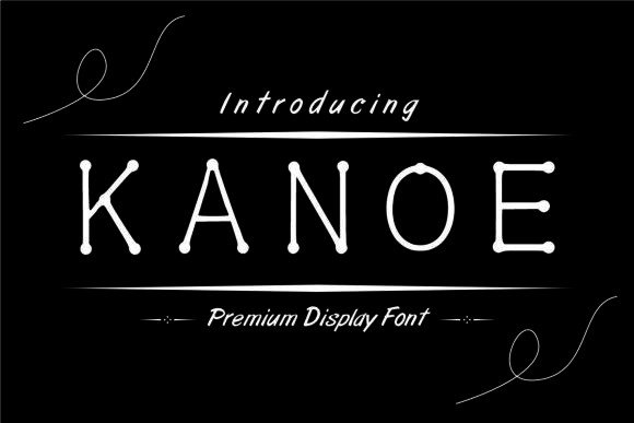Kanoe: A Bold Display Font for Creative Projects