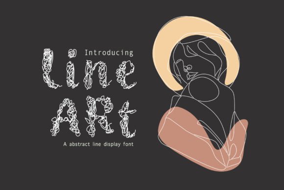 Line Art Font for Creative Brands