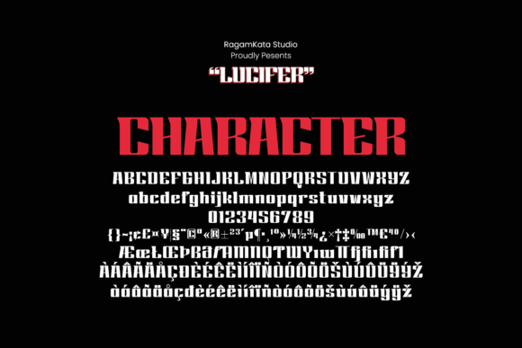 Lucifer Font for Creative Projects