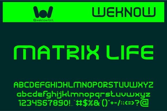 Matrix Life Font Review