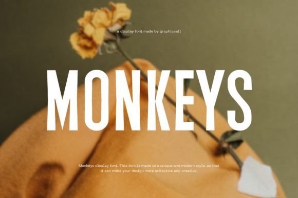 Monkeys Font for Creative Makers