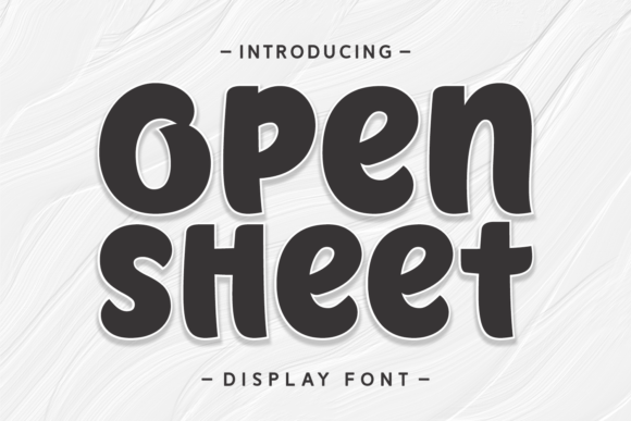 Open Sheet Font for Creative Projects
