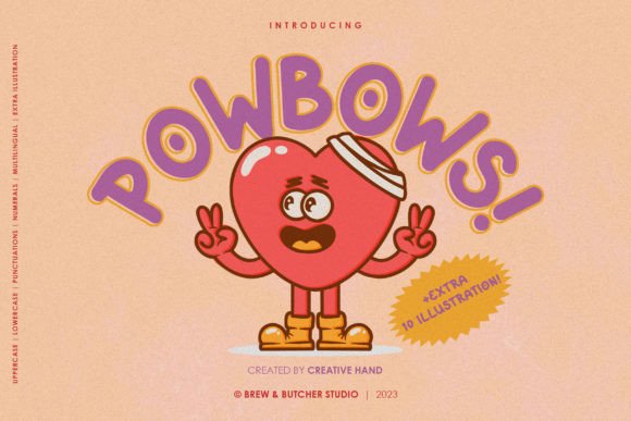 Powbows Font Review: A Playful Display Typeface for Creative Projects