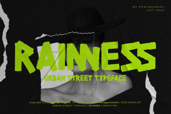 Rainness: Urban Street Font