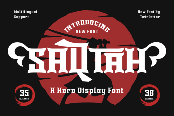 Saqtah: A Bold Display Font