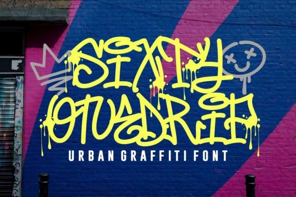 Sixty Onedrip Font
