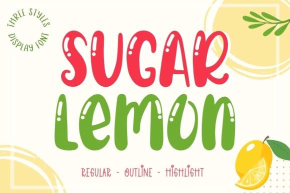 Sugar Lemon Font for Web Design