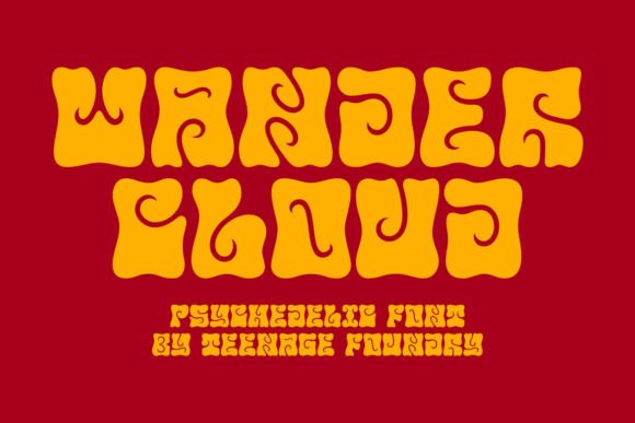 Wander Cloud Display Typeface Fonts for Web Design
