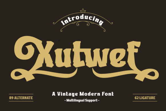 Xutwef Font for Creative Projects
